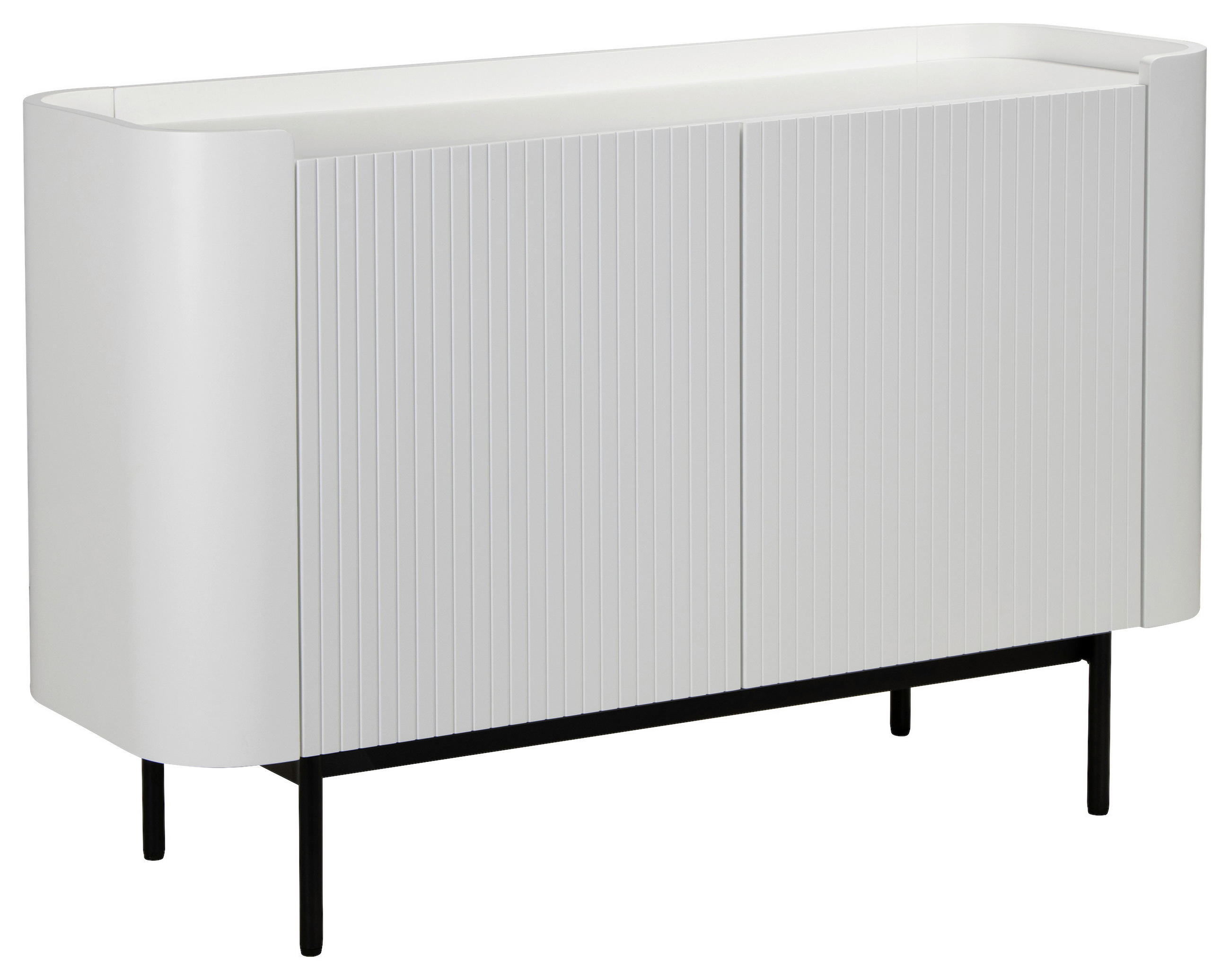 SIDEBOARD  in 120/80/40 cm  - Schwarz/Weiß, Design, Holzwerkstoff/Metall (120/80/40cm) - MID.YOU