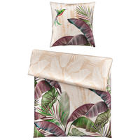 WENDEBETTWÄSCHE JUNGLE PARADISE Satin 135/200 cm  - Mauve, KONVENTIONELL, Textil (135/200cm) - Esposa