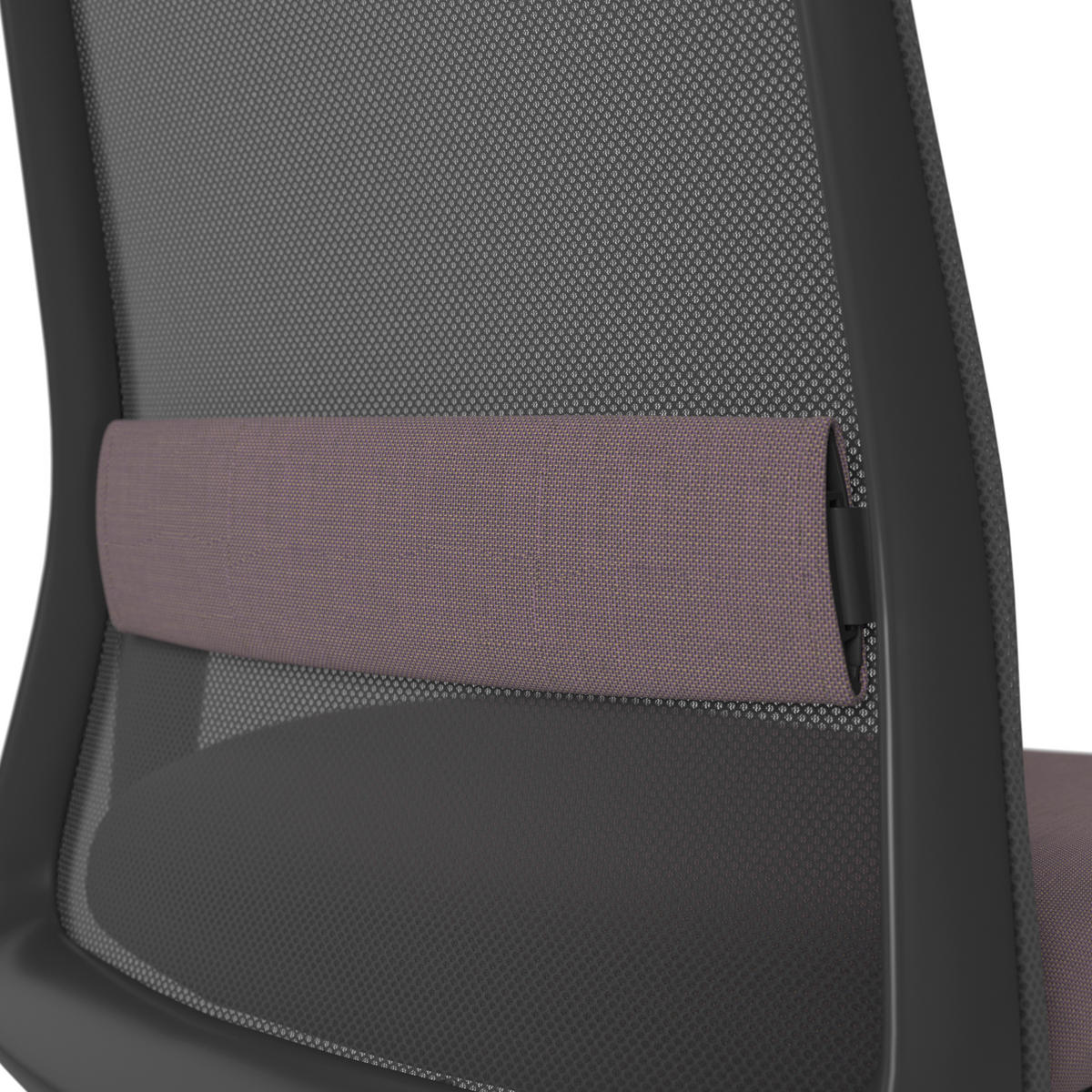DREHSTUHL Schwarz, Aubergine  - Aubergine/Schwarz, MODERN, Kunststoff/Textil (70/103-115/70cm)