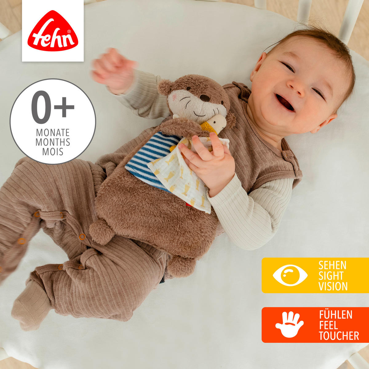 WÄRMETIER Otter Theo  - Multicolor, Basics, Textil (26,5/17/5,8cm) - Fehn