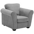 SESSEL in Chenille Grau  - Schwarz/Grau, KONVENTIONELL, Kunststoff/Textil (106/88/86cm) - Carryhome