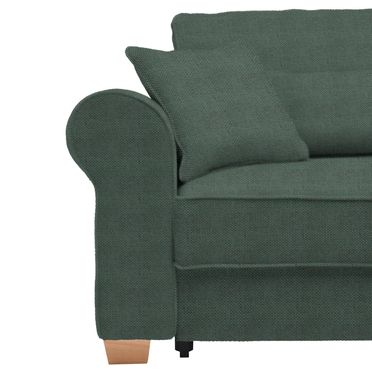HÖRNSOFFA i mörkgrön  - mörkgrön, Modern, trämaterial/trä (255/185cm) - MID.YOU
