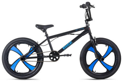 BMX FREESTYLE 544B 20 Zoll  - Blau/Schwarz, Basics, Metall (70/100/70cm) - KS Cycling