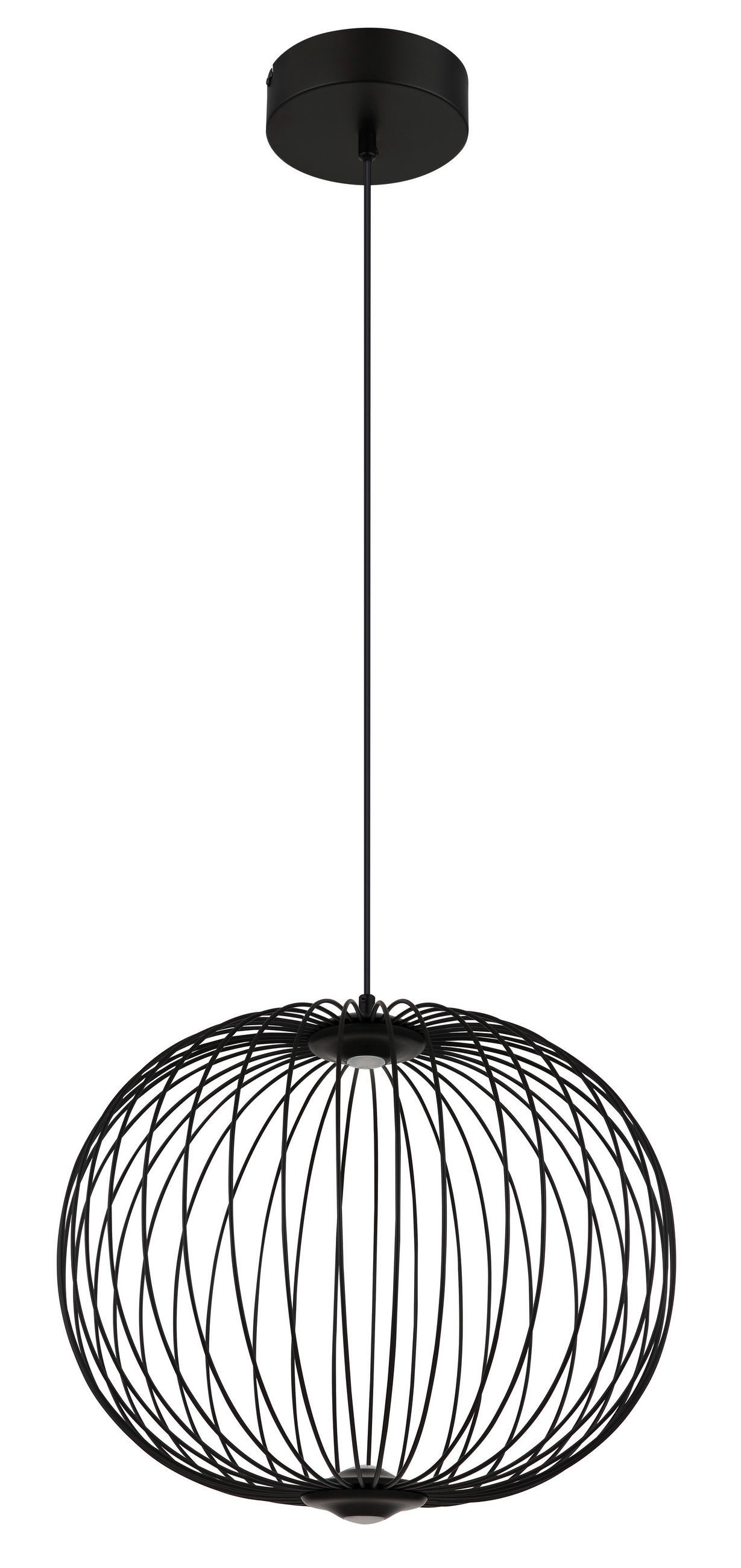 LED-HÄNGELEUCHTE 50/150 cm  - Schwarz, Basics, Kunststoff/Metall (50/150cm) - Globo