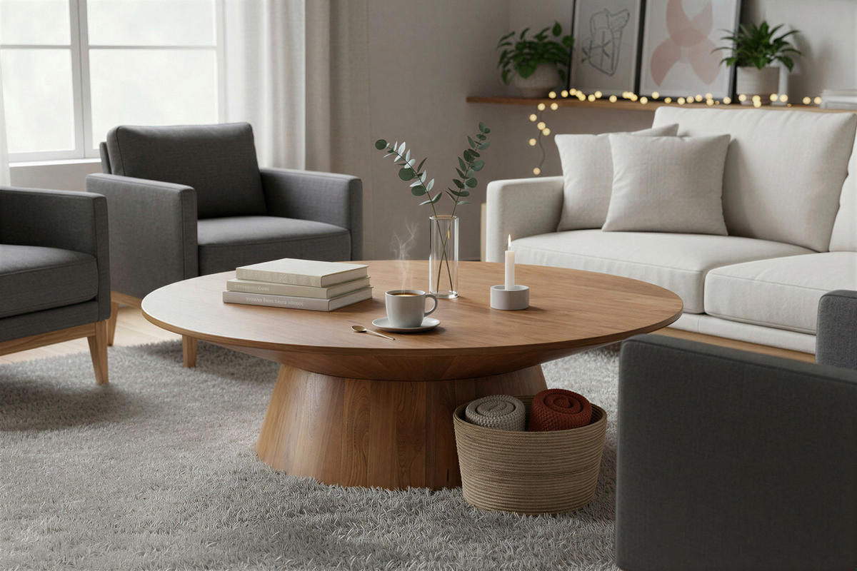 COUCHTISCH in Holz 130/68/41 cm  - Naturfarben, Design, Holz (130/68/41cm) - MID.YOU