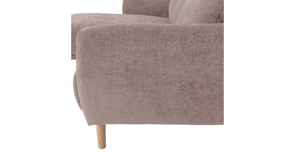 ECKSOFA Altrosa Flachgewebe - Buchefarben/Altrosa, KONVENTIONELL, Holz/Textil (144/230cm) - Carryhome
