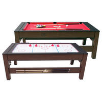 MULTISPIELTISCH REVERSO - Rot/Braun, KONVENTIONELL, Holz/Kunststoff (107/81/217cm) - Ambia Garden