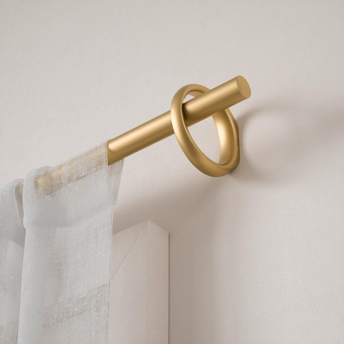 VORHANGSTANGE  320 cm  - Goldfarben, KONVENTIONELL, Kunststoff/Metall (320cm) - Umbra