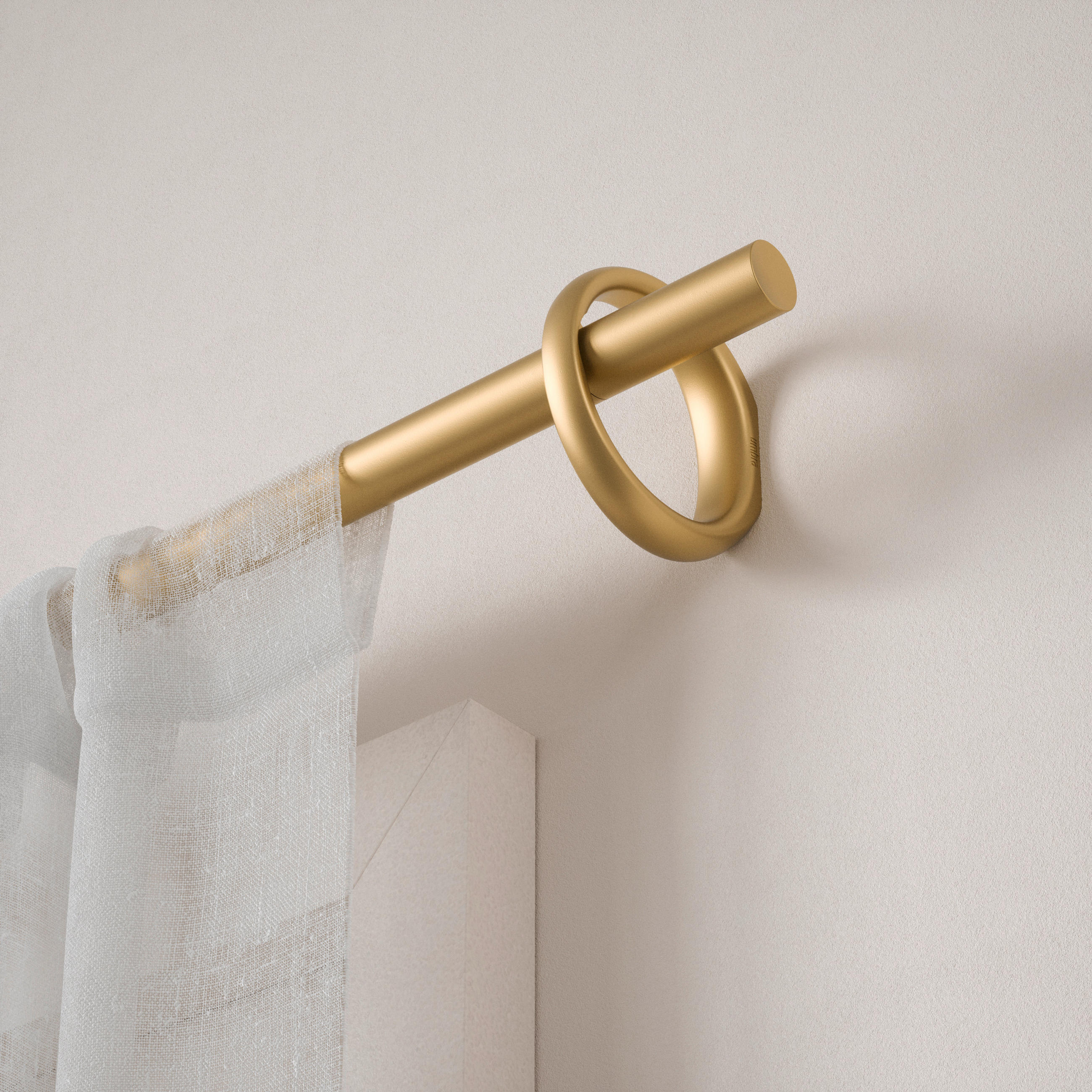 USFOOK Doppel-Gardinenstangen-Set Gold - Verdunkelungs-System 122-213cm Für Fenster