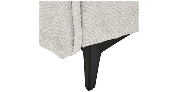 BIGSOFA  in Webstoff Weiß  - Schwarz/Weiß, KONVENTIONELL, Textil/Metall (282/94/127cm) - Ambia Home