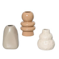 VAZA     keramika  - bijela/bež, Basics, keramika (10cm)