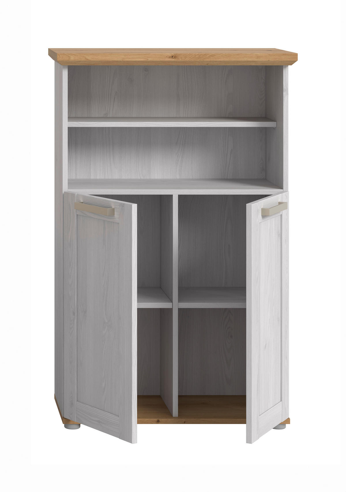 MIDI SKŘÍŇKA, barvy modřínu, dub artisan, 74/116/34 cm - barvy stříbra/barvy modřínu, Trend, kompozitní dřevo/plast (74/116/34cm) - MID.YOU