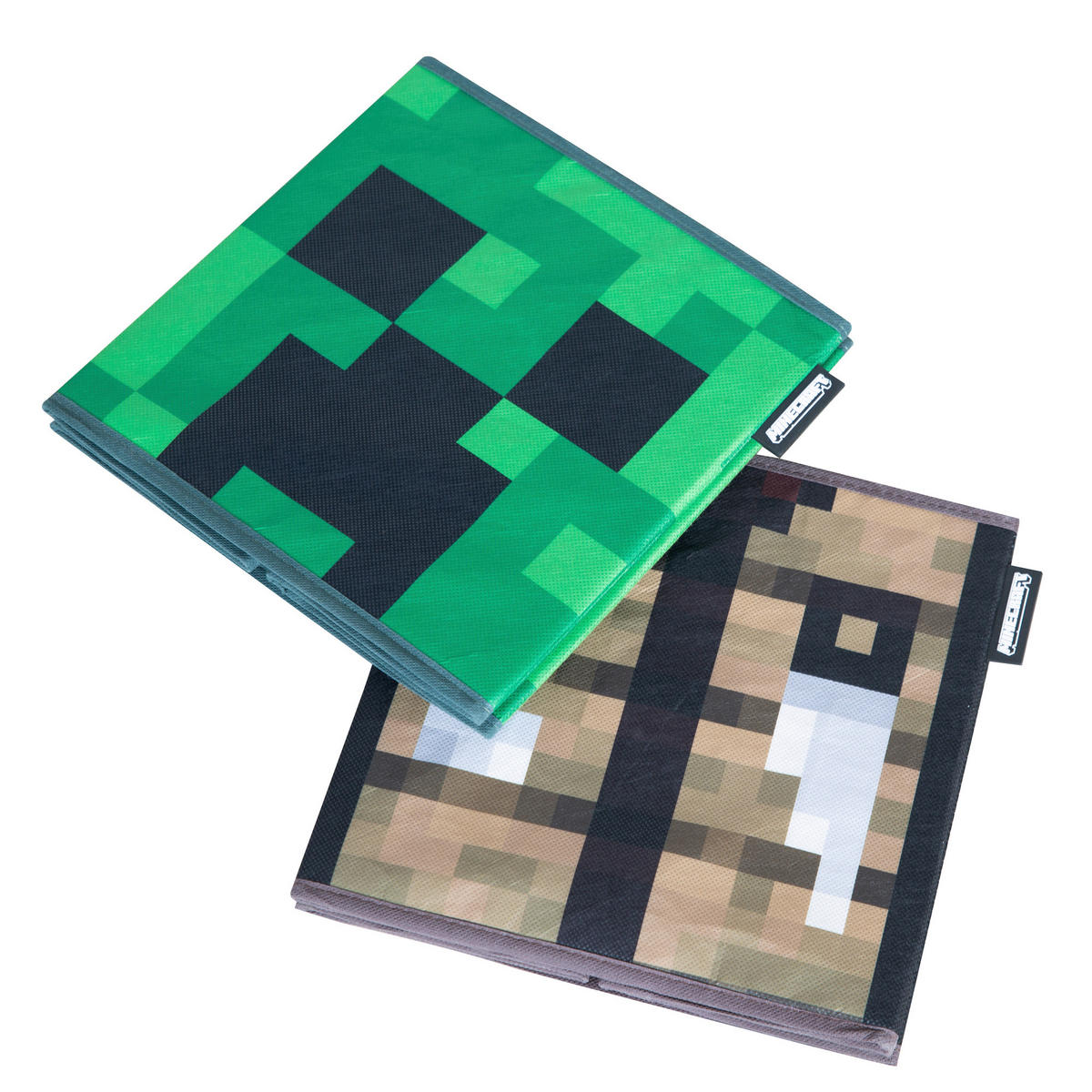 FALTBOX - Schwarz/Braun, MODERN, Textil (27/27/27cm) - Minecraft
