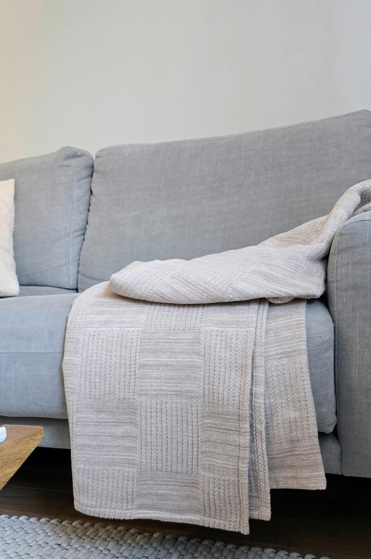 PLÉD 140/200 cm  - bézs, Design, textil (140/200cm) - Bio:Vio