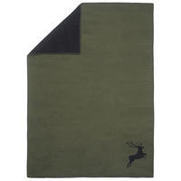 DOMÁCA DEKA, bavlna, 140/200 cm - olivovozelená, Konventionell, textil (140/200cm) - David Fussenegger
