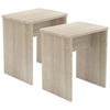 HOCKER Sonoma Eiche  - Sonoma Eiche, MODERN (40/45/30cm) - MID.YOU