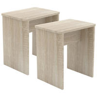 HOCKER Sonoma Eiche  - Sonoma Eiche, MODERN (40/45/30cm) - MID.YOU