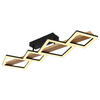 LED-DECKENLEUCHTE 92/30/13 cm   - Dunkelbraun/Opal, Natur, Holzwerkstoff/Kunststoff (92/30/13cm) - Globo