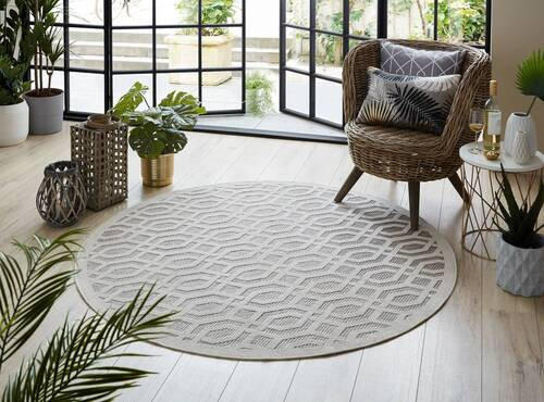 OUTDOORTEPPICH 160/160 cm Piatto Beige  - Beige, Basics, Textil (160/160cm) - Xora
