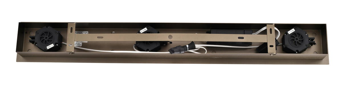 LED-HÄNGELEUCHTE Crema 96/150/22 cm  - Bronzefarben, Design, Glas/Metall (96/150/22cm)