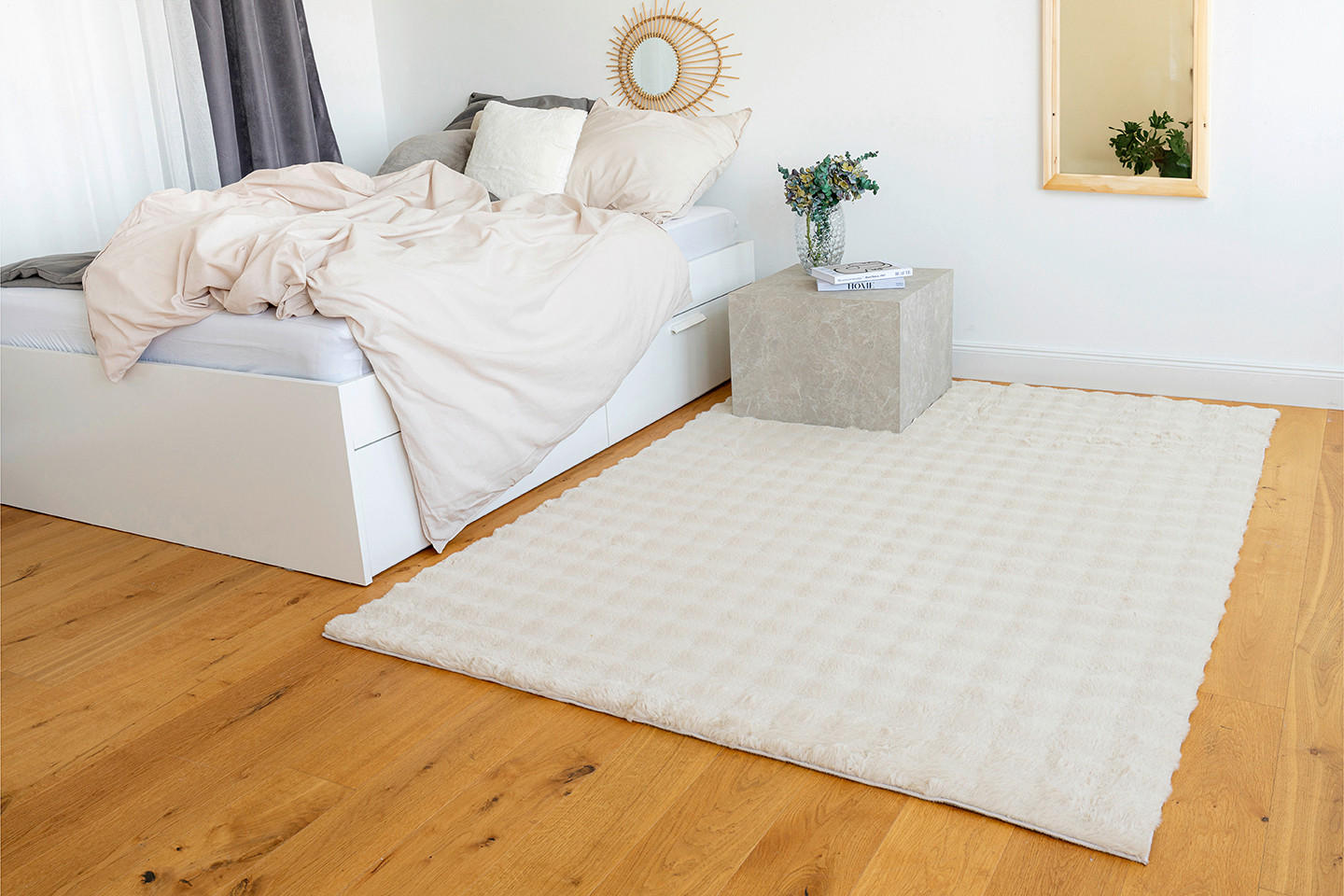 HOCHFLORTEPPICH 160/230 cm Hailey Creme  - Creme, Basics, Textil (160/230cm) - Novel