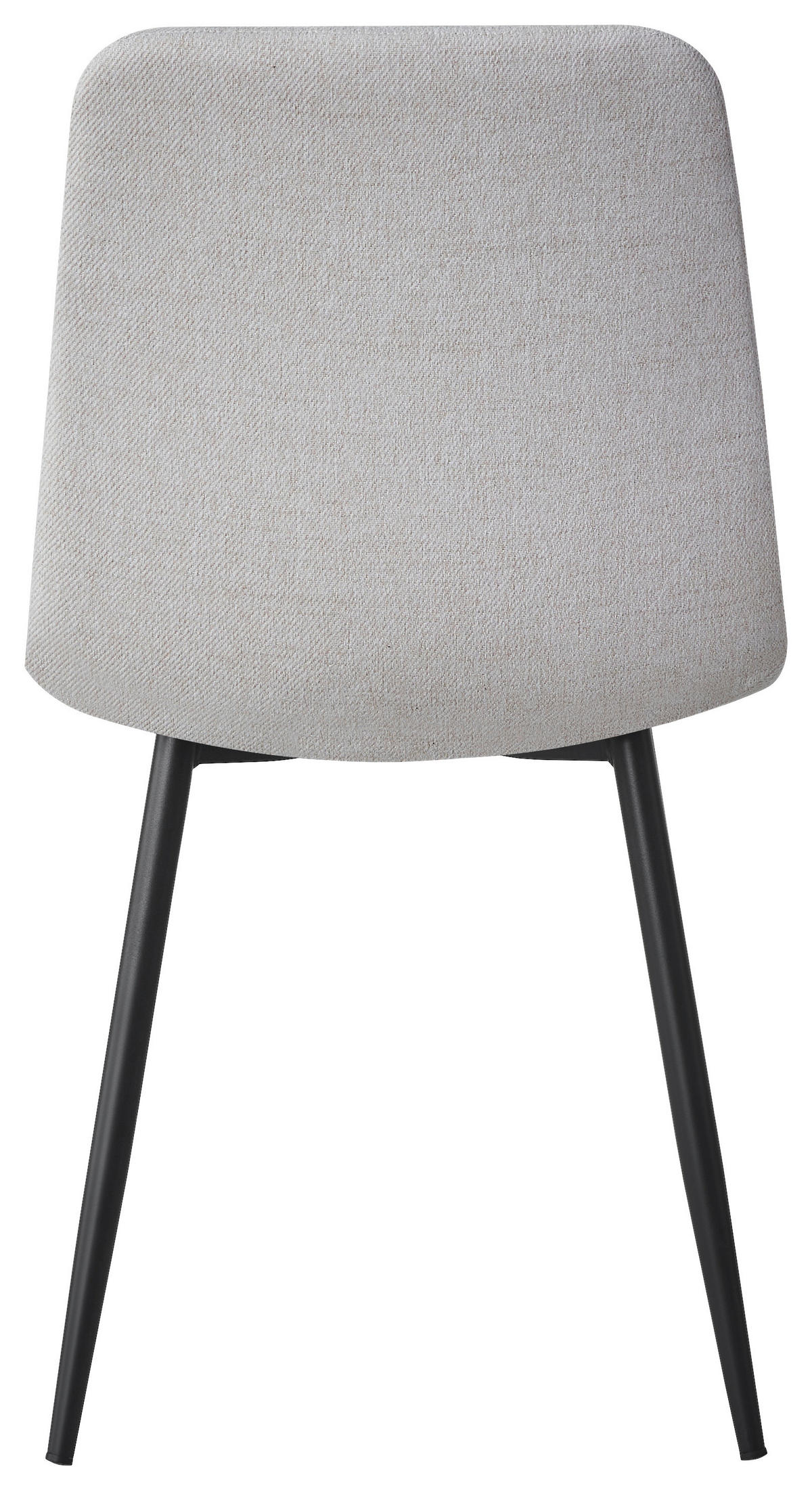 STUHL Webstoff Beige, Schwarz  - Beige/Schwarz, Design, Textil/Metall (45/86.5/55cm) - Stylife