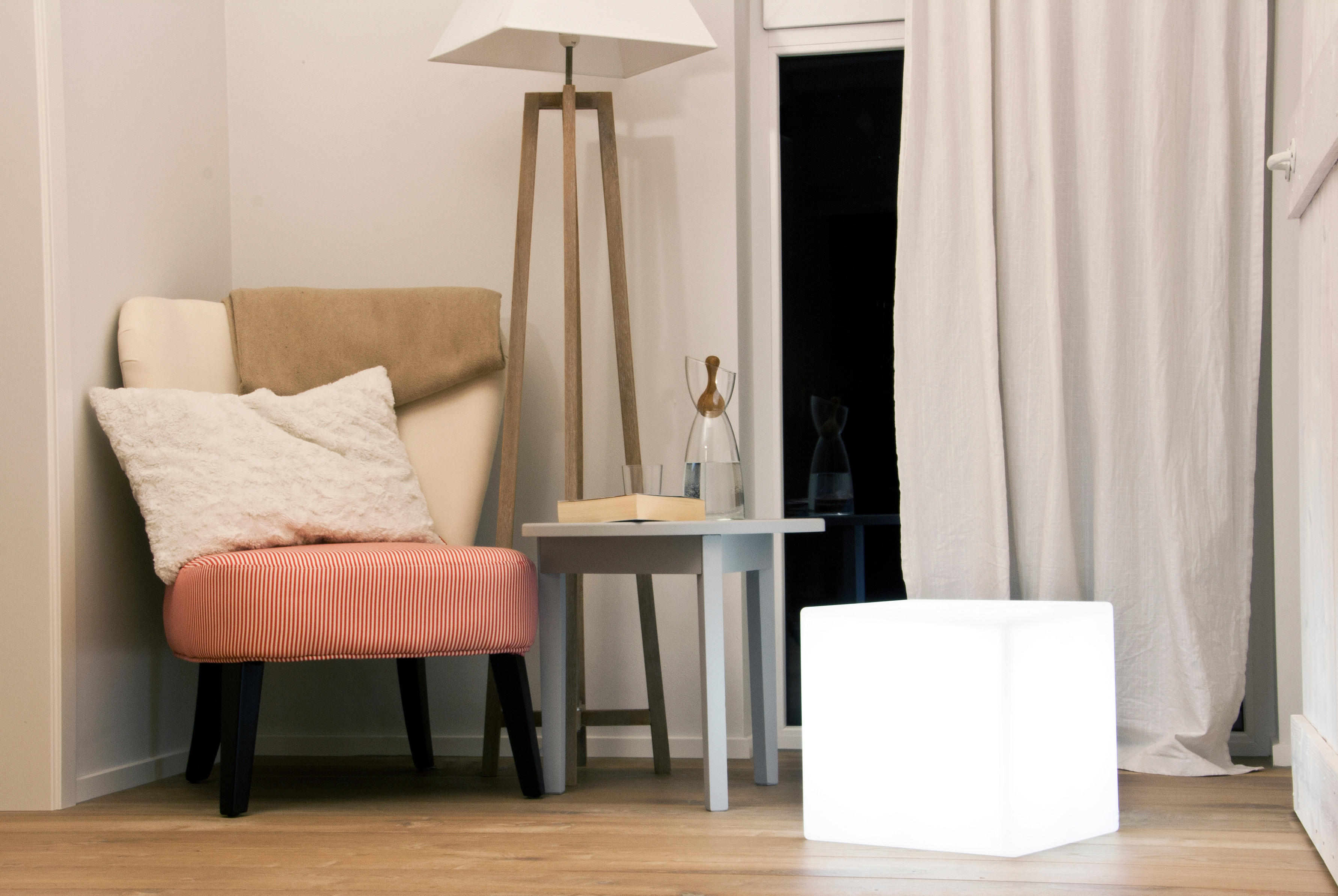 LED-LAMPA 33/33 cm   - vit, Basics, plast (33/33cm) - Ambia Home