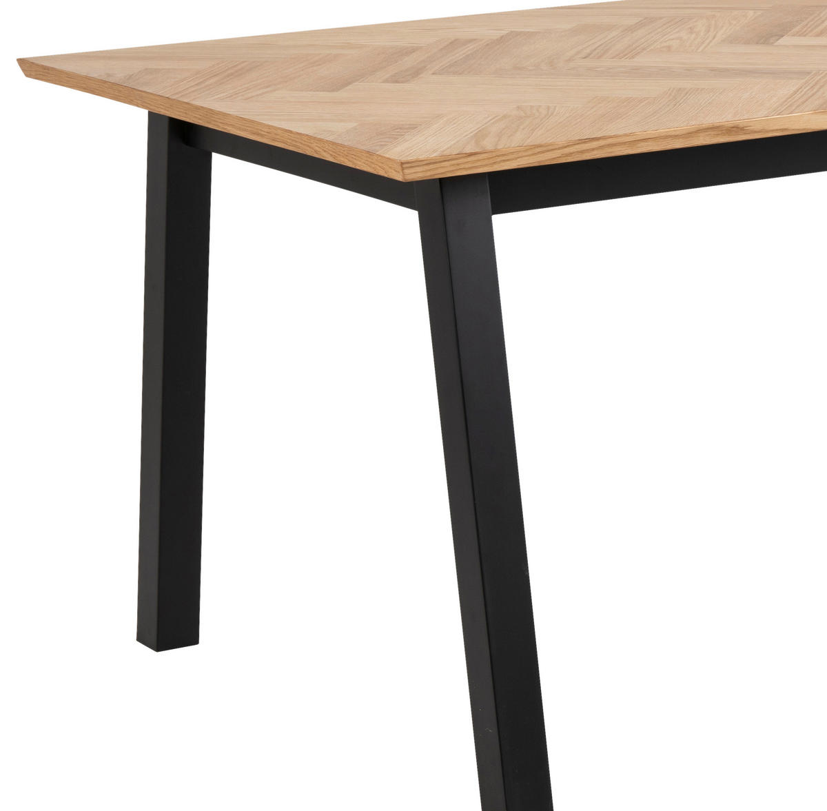 ESSTISCH in Holz, Holzwerkstoff 220/95/75 cm  - Eichefarben/Schwarz, Design, Holz/Holzwerkstoff (220/95/75cm) - Livetastic