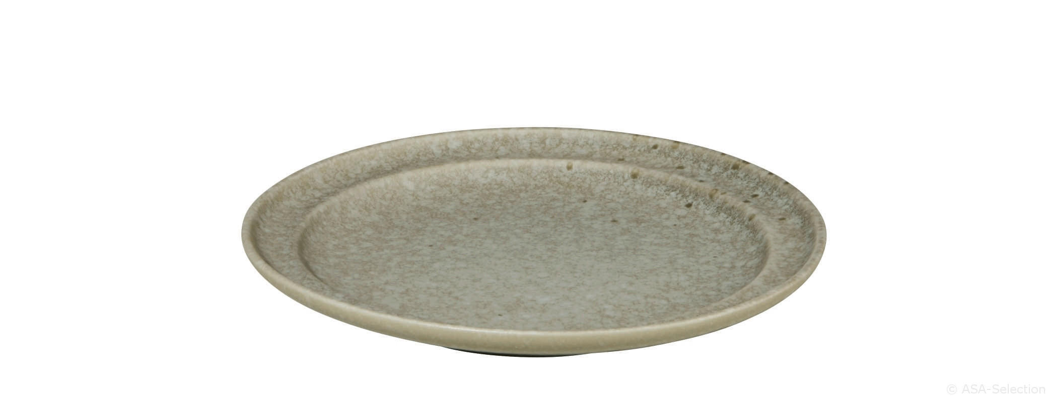APERITIFTELLER NESUTO Steinzeug  - Grün, Basics, Keramik (15/1,6cm) - ASA