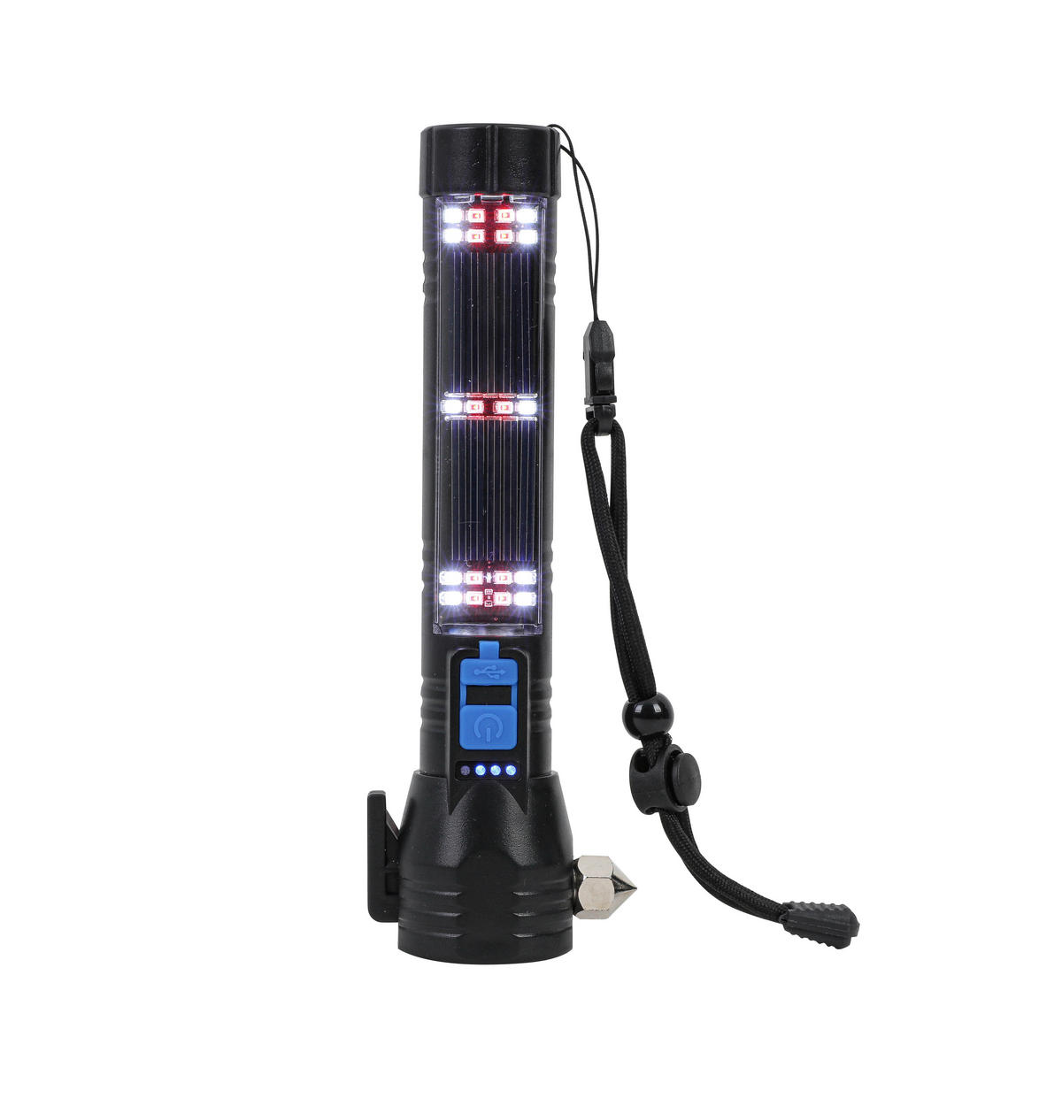 ELEMLÁMPA - fekete/áttetsző, Basics, műanyag/fém (20/3,2/4,5cm) - Boxxx