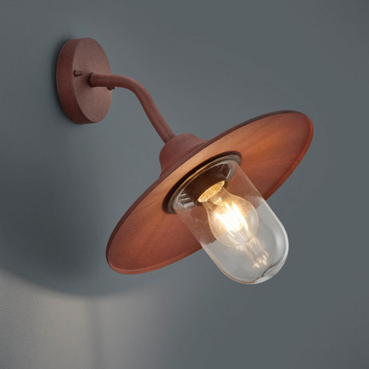 WANDLEUCHTE Brenta 30/32 cm   - Rostfarben, ROMANTIK / LANDHAUS, Metall (30/32cm) - Trio Leuchten