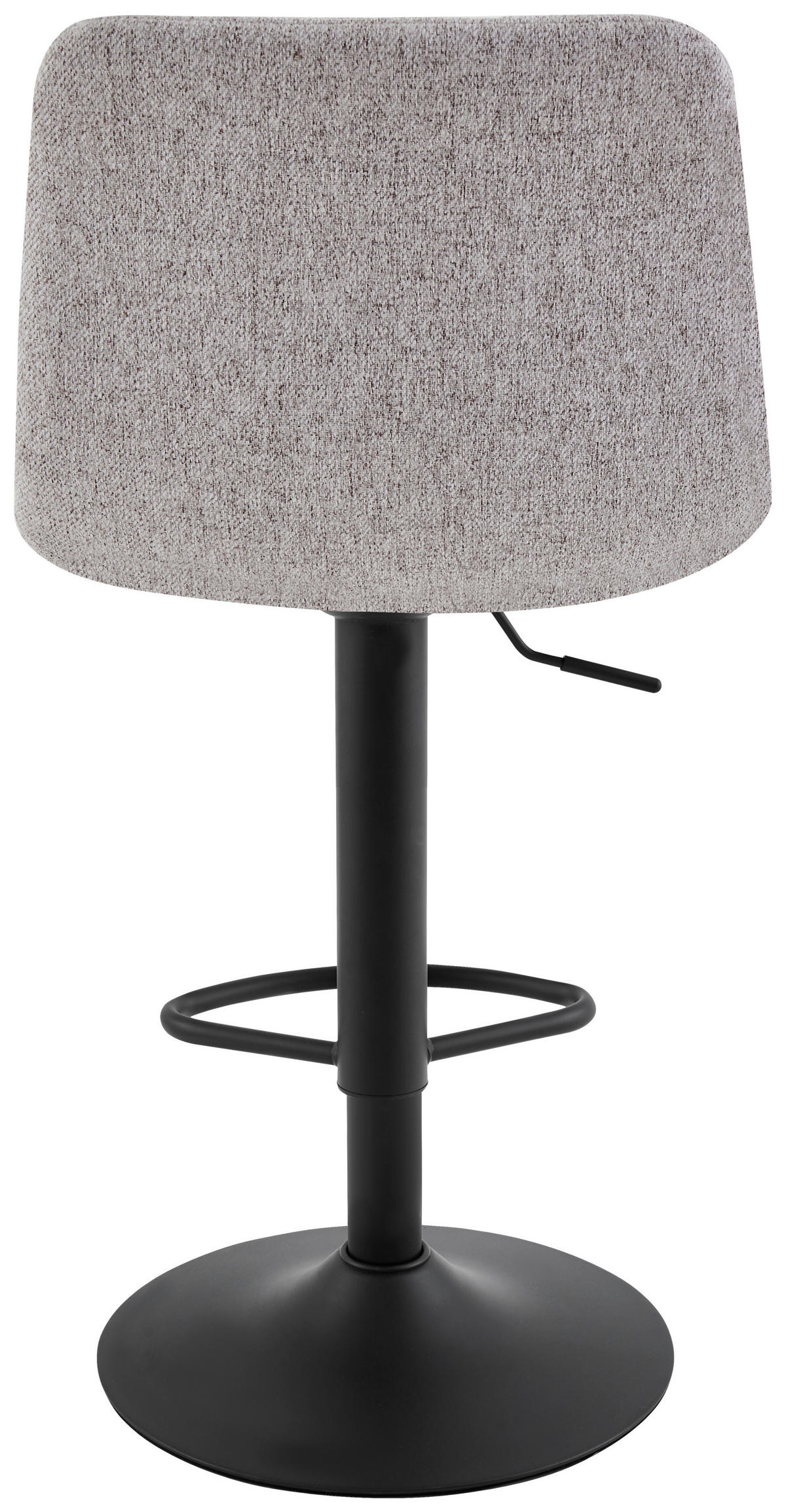 BAROVÁ ŽIDLE, černá, šedohnědá - černá/šedohnědá, Design, kov/textil (43/90-112/47cm)