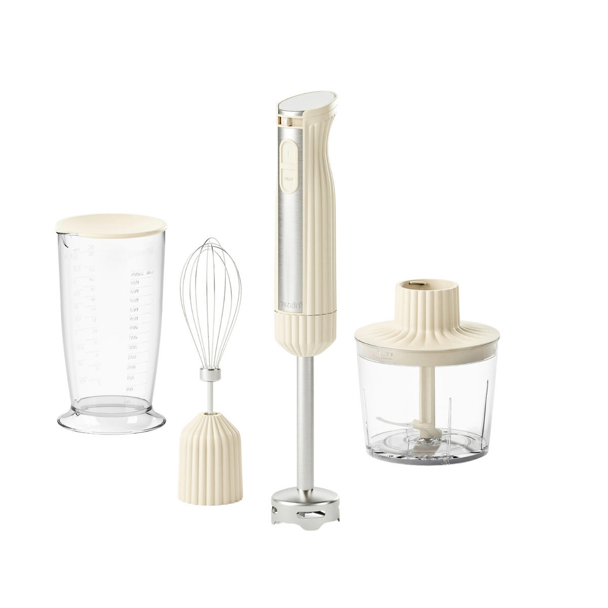 STABMIXER-SET Sous Chef  - Creme, Basics, Glas/Kunststoff - GUZZINI