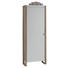 GARDEROBENSCHRANK melaminharzbeschichtet Eichefarben, Weiß - Eichefarben/Silberfarben, Design, Holzwerkstoff/Metall (65/186/34cm) - Carryhome GARDEROBENSCHRANK melaminharzbeschichtet Eichefarben, Weiß - Eichefarben/Silberfarben, Design, Holzwerkstoff/Metall (65/186/34cm) - Carryhome