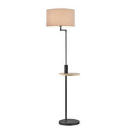 GOLVLAMPA Claas    - grå/svart, Lifestyle, metall/textil (160/40/40cm) - Trio Leuchten