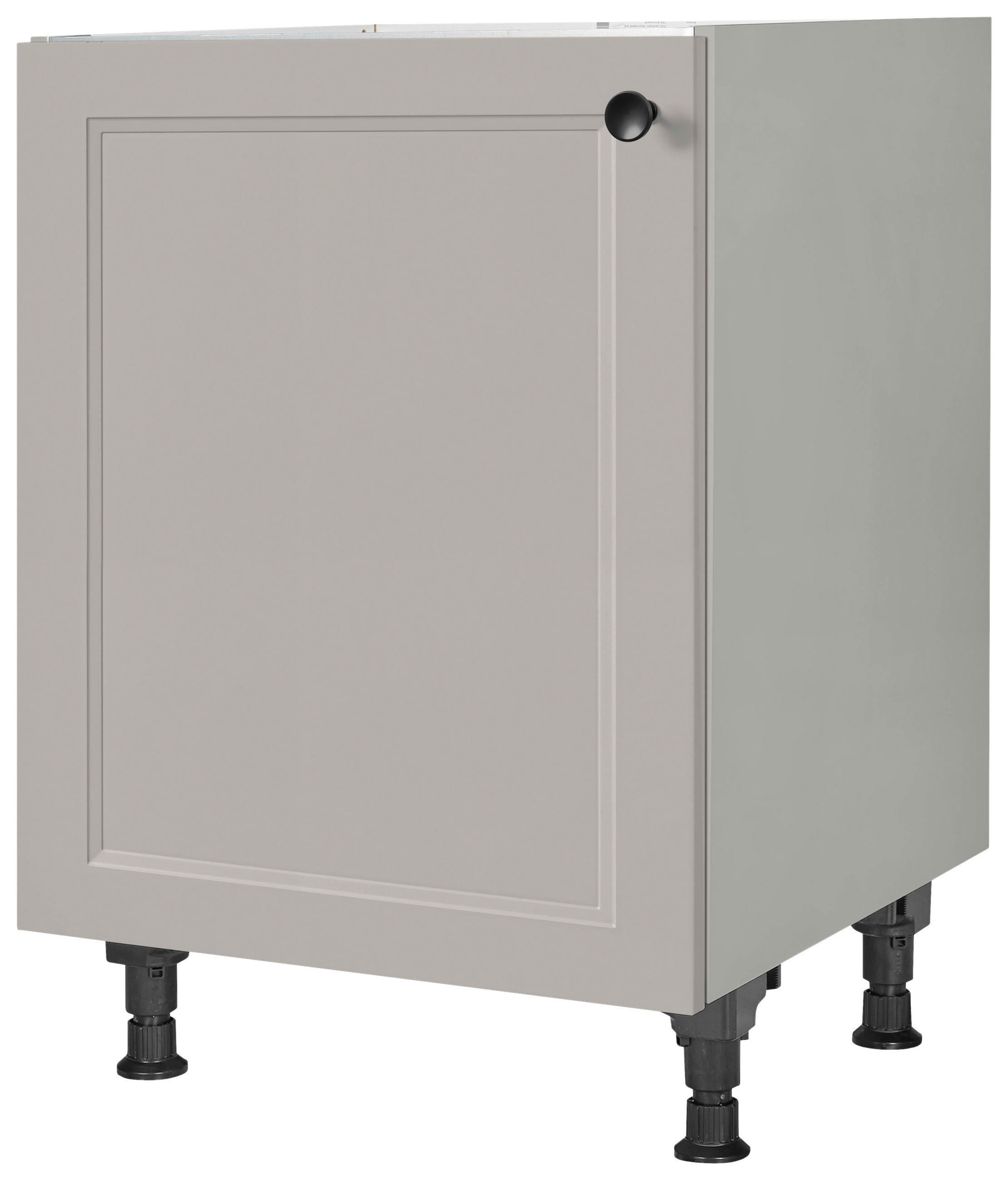 SPÜLENUNTERSCHRANK 60/87/56 cm  in Grau  - Schwarz/Grau, MODERN, Holzwerkstoff/Metall (60/87/56cm) - Nobilia