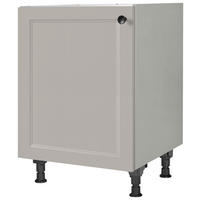 SPÜLENUNTERSCHRANK 60/87/56 cm  in Grau  - Schwarz/Grau, MODERN, Holzwerkstoff/Metall (60/87/56cm) - Nobilia