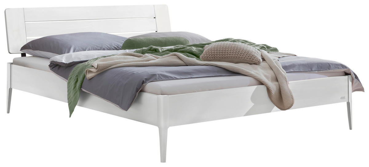 BETT 140/200 cm  in Weiß  - Weiß, Design (140/200cm) - Hasena