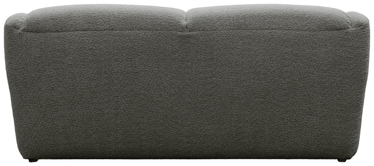3-SITZER-SOFA 100 034 Chenille Graphitfarben  - Creme/Schwarz, MODERN, Kunststoff/Textil (197/82/93cm) - Livetastic
