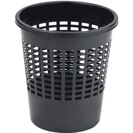 COȘ DE HÂRTII 11 l  - negru, Basics, plastic (27.5/27.5/29.5cm)