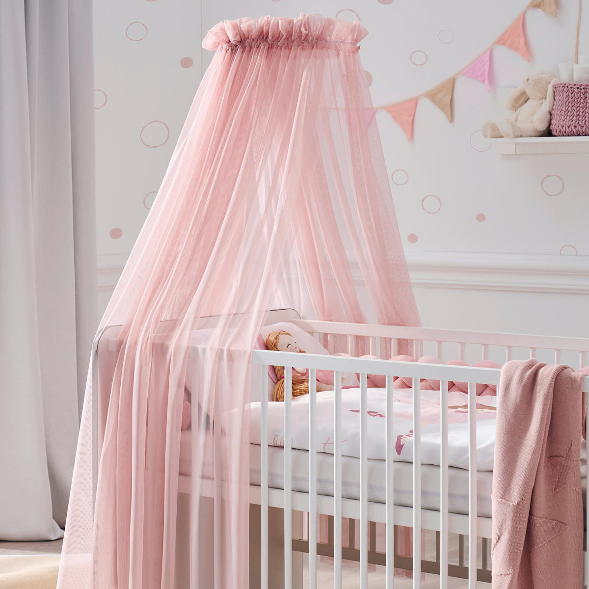 HIMMEL Pink Baldachin   - Altrosa, Basics, Textil (160/600cm) - Patinio