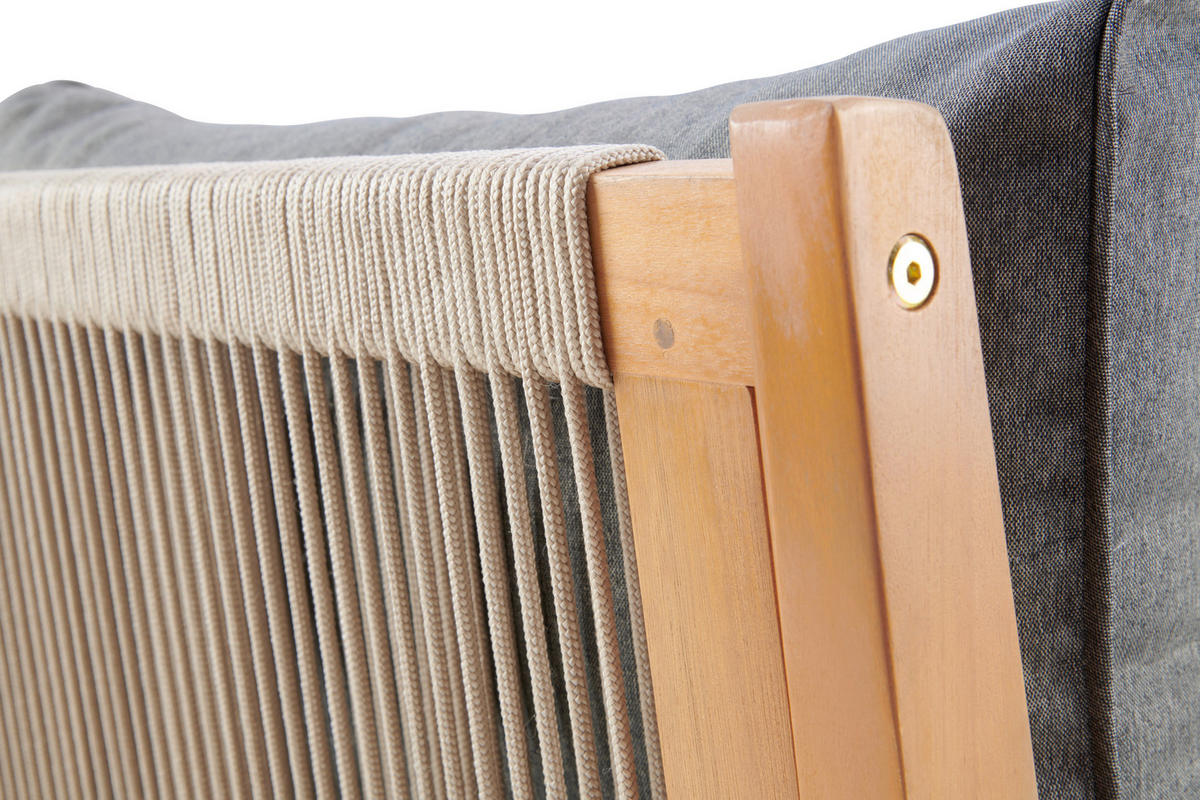 GARTENMÖBEL-SET   - Hellgrau/Grau, Design, Holz/Metall (195/195cm) - Ambia Garden