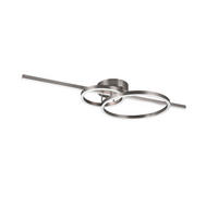 LED-DECKENLEUCHTE    100/12,5/40 cm  - Nickelfarben, Basics, Metall (100/12,5/40cm) - Trio Leuchten