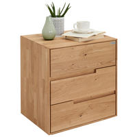 NACHTSCHRANK 50/58/40 cm Wildeiche massiv  - Eichefarben, KONVENTIONELL, Holz (50/58/40cm) - Valnatura