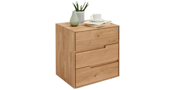 NACHTSCHRANK 50/58/40 cm Wildeiche massiv  - Eichefarben, KONVENTIONELL, Holz (50/58/40cm) - Valnatura