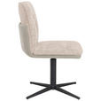STUHL - Beige/Schwarz, Design, Textil/Metall (47/85/61cm) - Novel