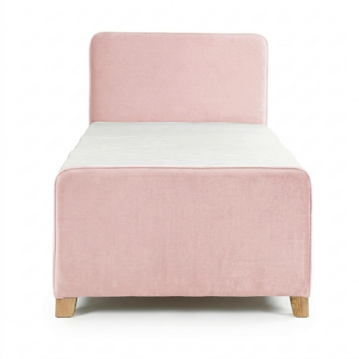 BOXBETT 140/200 cm  in Rosa  - Kernbuche/Rosa, MODERN, Holz/Textil (140/200cm) - MID.YOU
