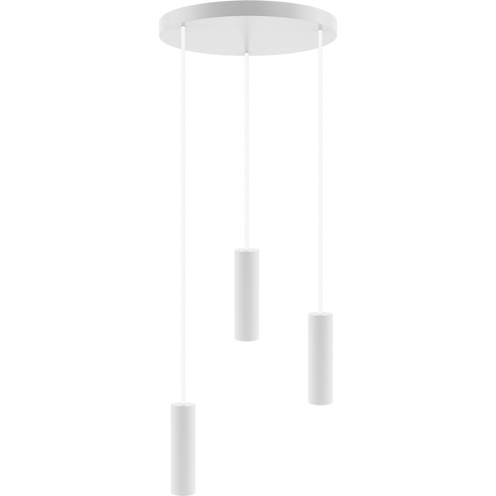 HÄNGELEUCHTE 30/150 cm  - Weiß, Design, Holz (30/150cm)