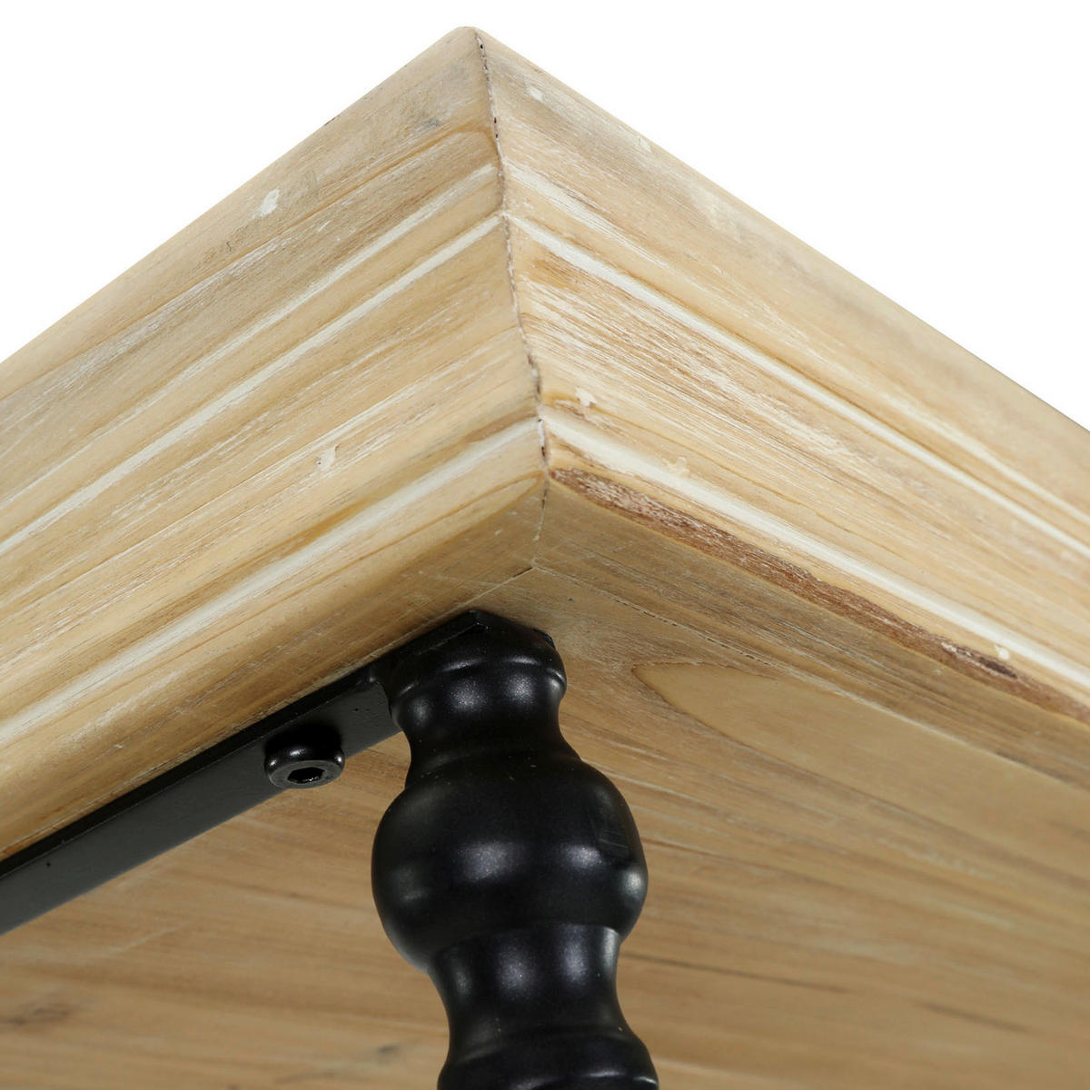 REGAL  60/196/43 cm Schwarz, Tannenholzfarben  - Tannenholzfarben/Schwarz, Design, Holz/Metall (60/196/43cm) - Landscape