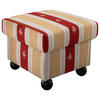 HOCKER in Textil Rot  - Wengefarben/Rot, KONVENTIONELL, Holz/Textil (56/46/56cm) - Livetastic